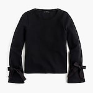 J. Crew Tie Sleeve Sweatshirt